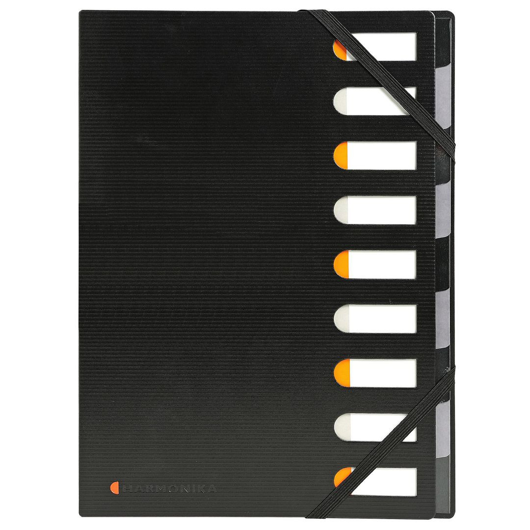 BildeSorteringsmapp EXACOMPTA 9-flik svart