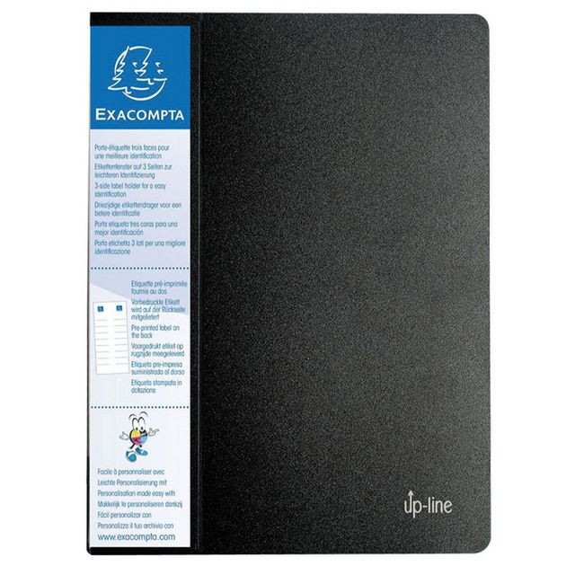 BildeDemobok EXACOMPTA 80 fickor svart