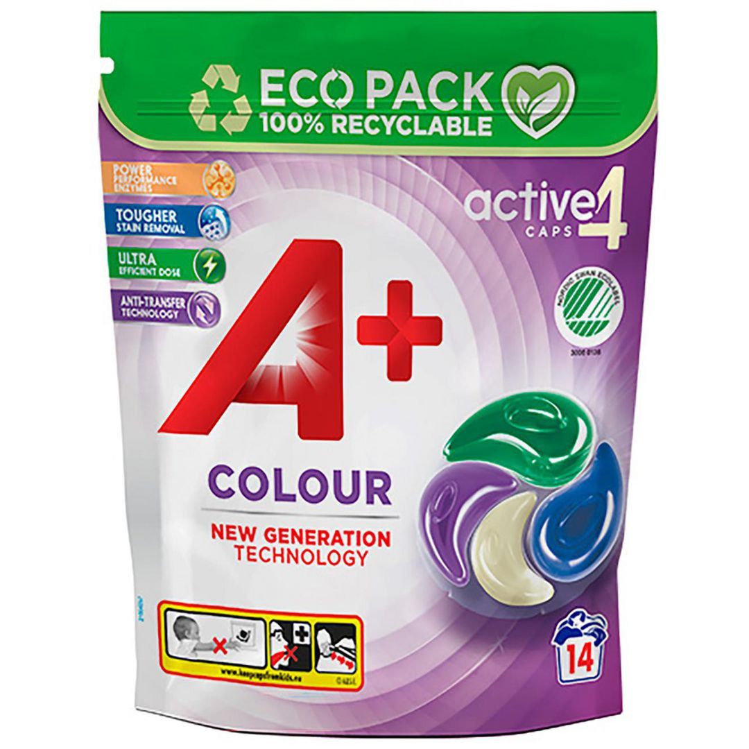 BildeTvättkapslar A+ Color Active4 14/fp