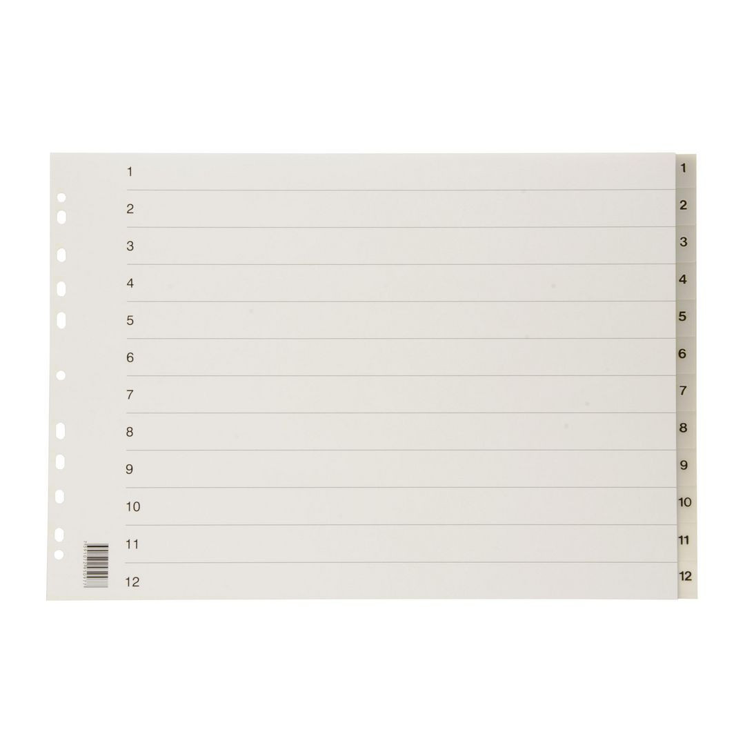 BildePlastregister A3L PP 1-12 frostad