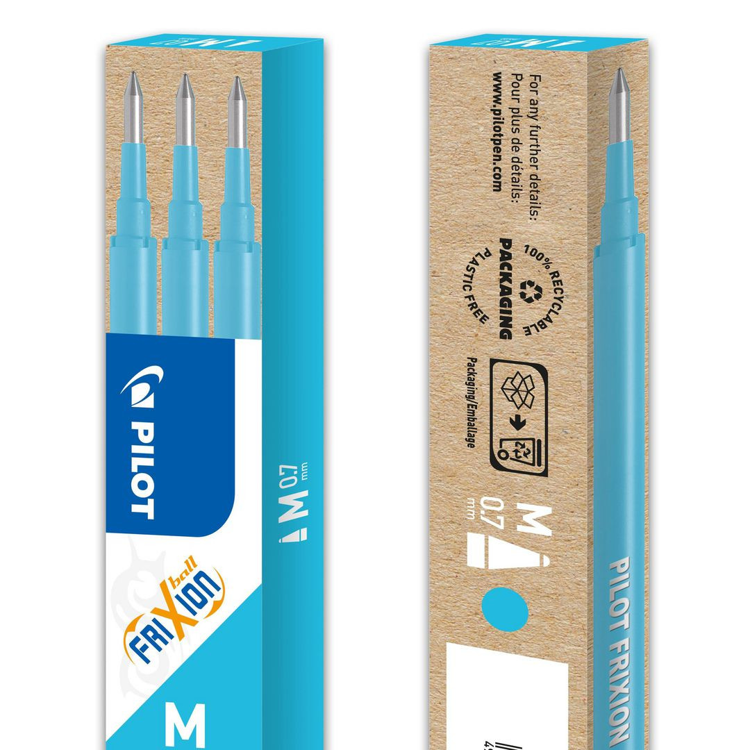 BildeRefill PILOT Frixion 0,7mm ljusblå 3/fp