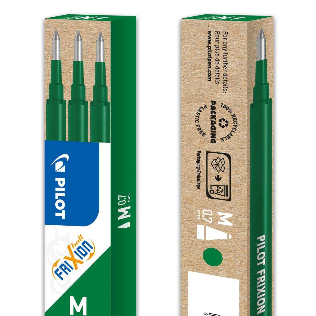 BildeRefill PILOT Frixion 0,7mm grön 3/fp