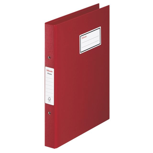 BildeRingpärm ESSELTE Premo PP A4 vinröd