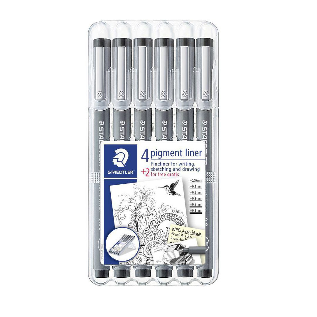 BildeTuschpenna STAEDTLER pigmentliner 6/fp