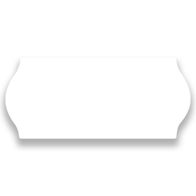 BildePrisetikett 26x12mm G1 vit 9000/fp