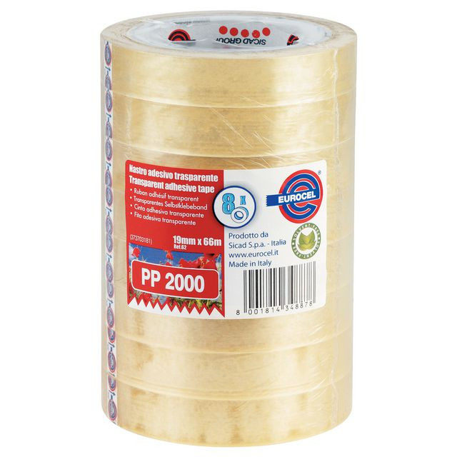 BildeKontorstejp EUROCEL 66mx19mm 8/fp