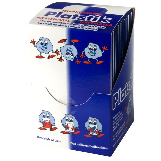 BildeHäftmassa stripes blå 60g