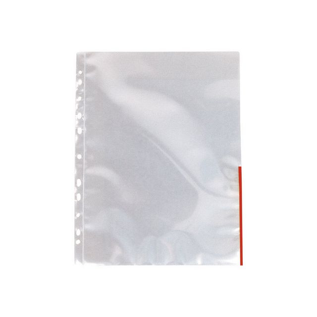 BildePlastficka signal A4 0,11mm röd 100/fp