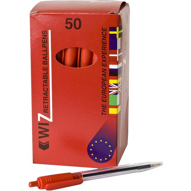 BildeKulpenna Wiz med tryckknap röd