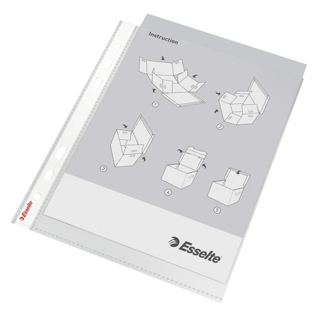 BildePlastficka ESSELTE A5 prägl.0,08mm100/fp