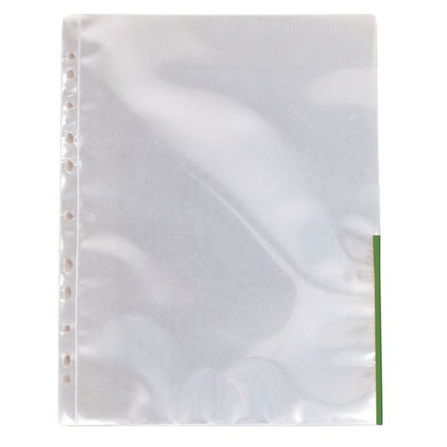 BildePlastficka signal A4 0,11mm grön 100/fp