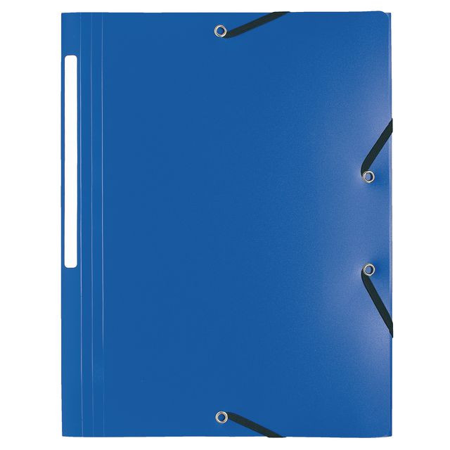 BildeGummibandsmapp EXACOMPTA 3-kl PP A4 blå