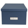 Förvaringsbox m.lock kartong blå