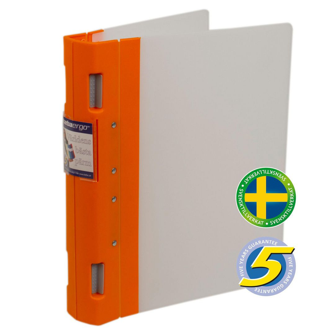 BildeGaffelpärm KEBAergo A4 55mm Orange/Neutr