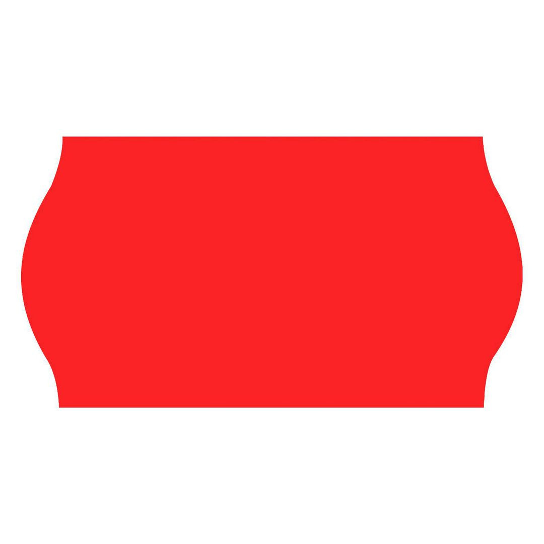 BildePrisetikett 26x16mm G1 röd 8400/fp