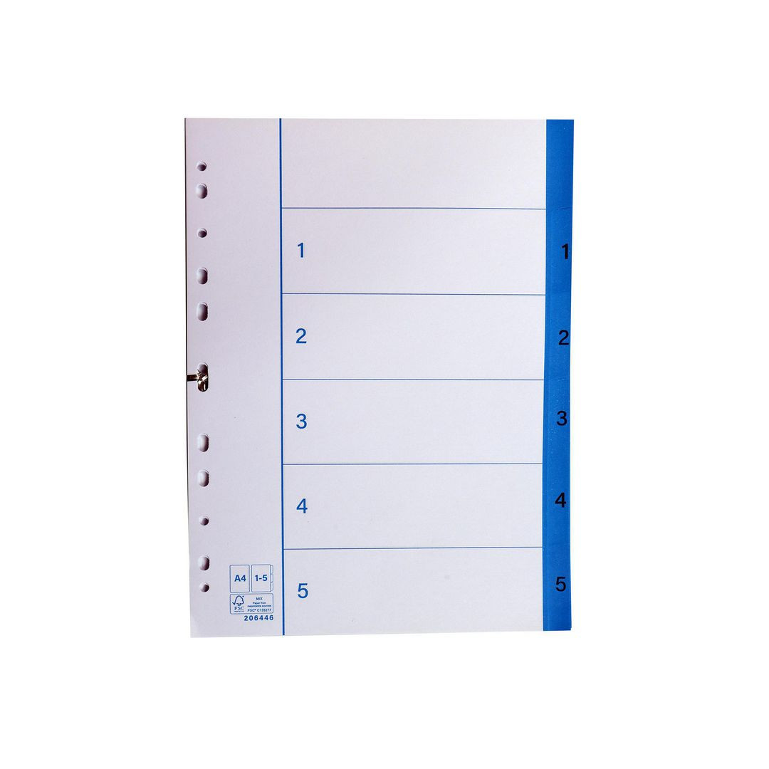BildePappersregister A4 1-5 20/fp