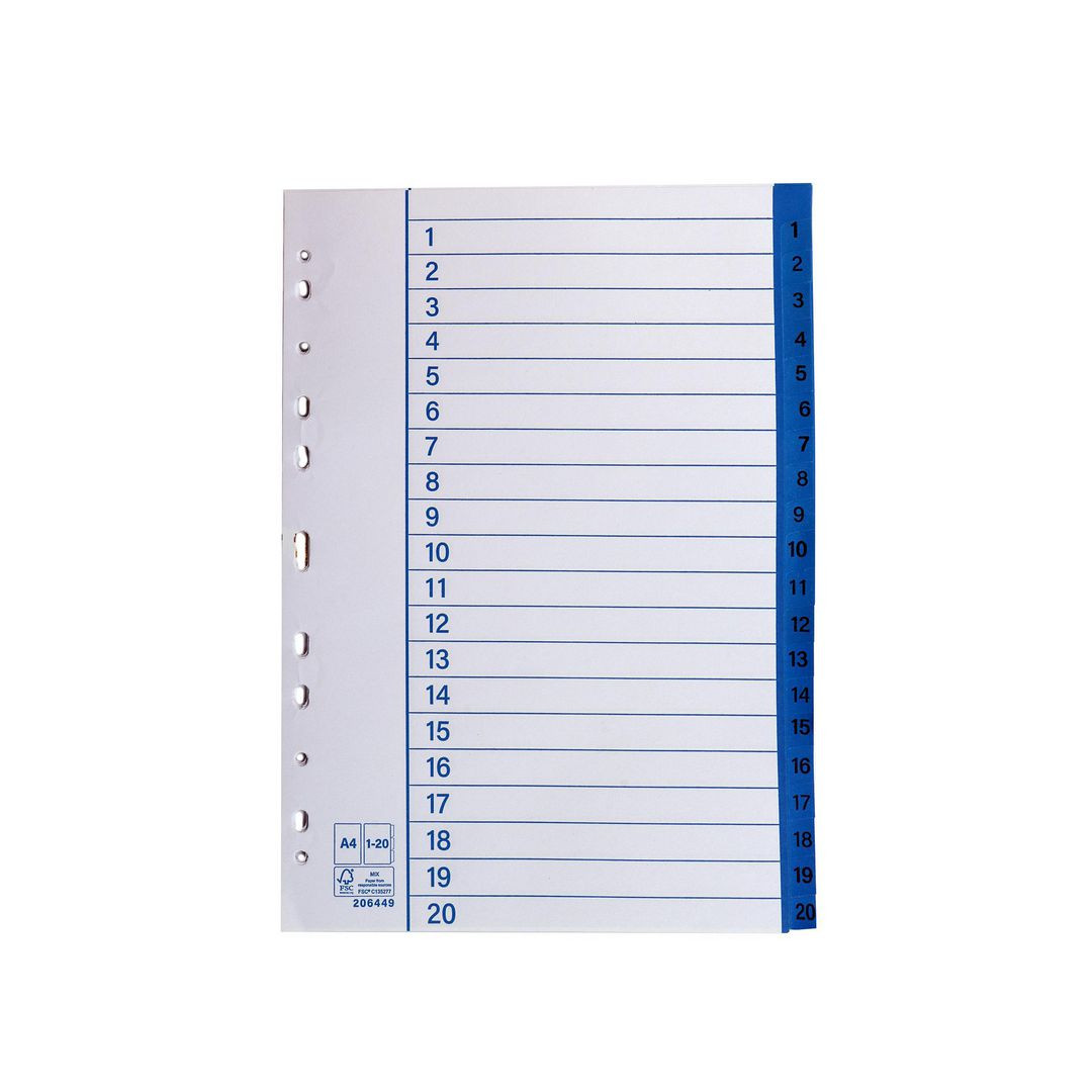 BildePappersregister A4 1-20 10/fp