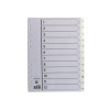 Plastregister A4 1-12 vit