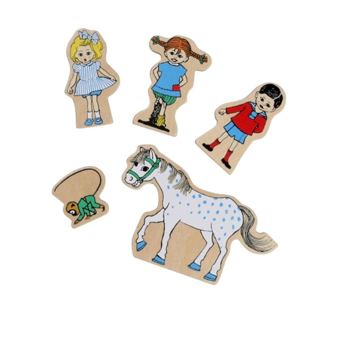 BildePippi träfigurset 5 delar