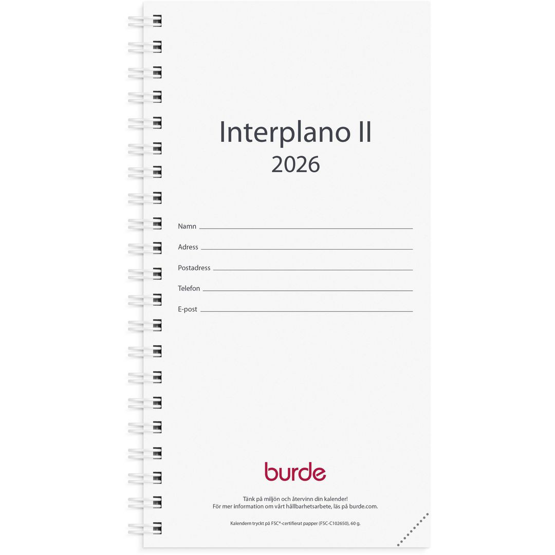 BildeKalender Interplano II refill 2026