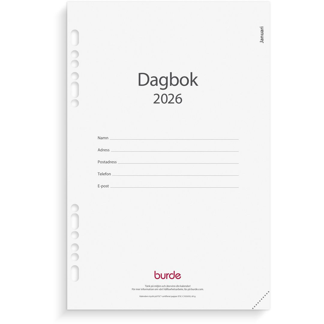 BildeBusiness kalendersats Dagbok 2026