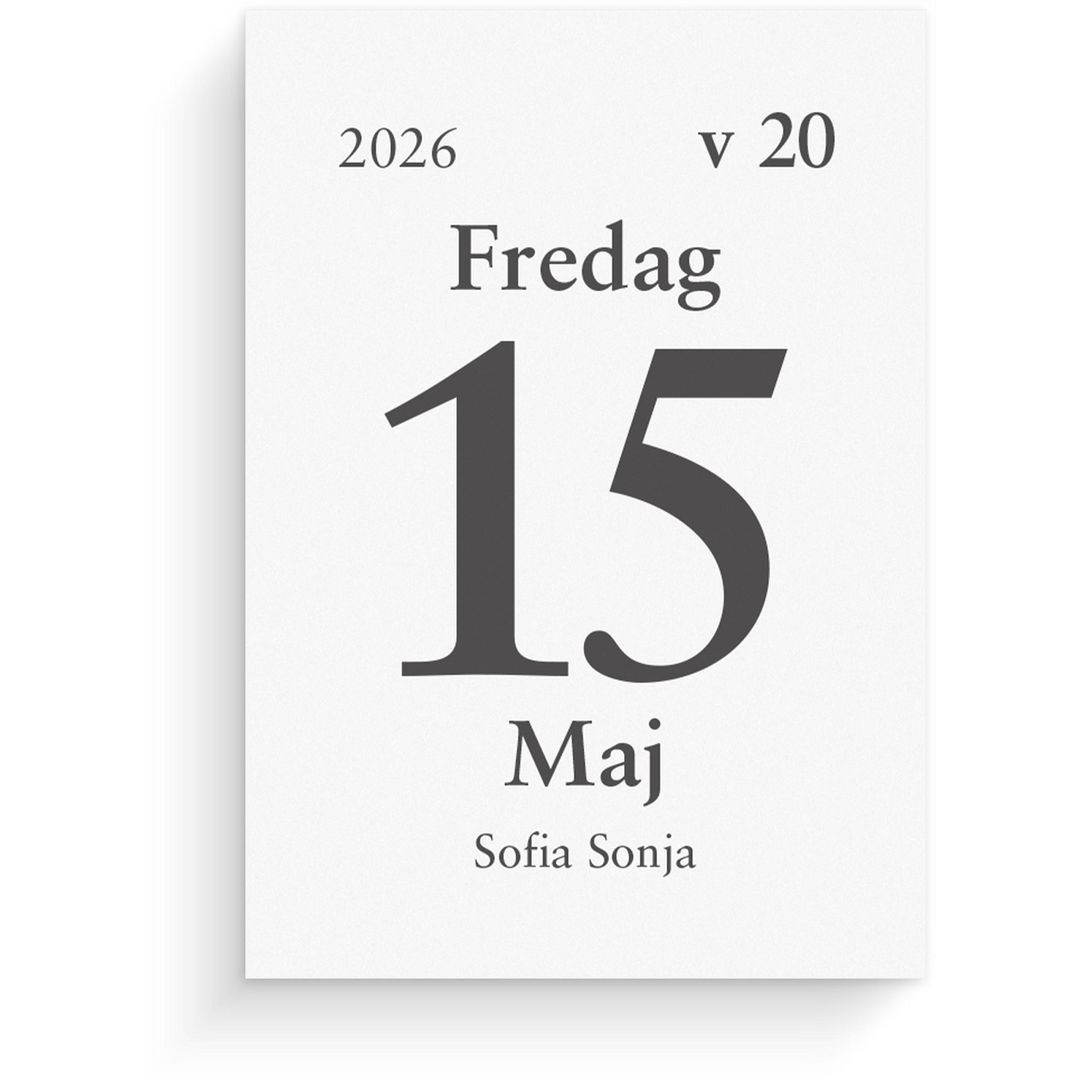 BildeDagblock 2026 44x63mm