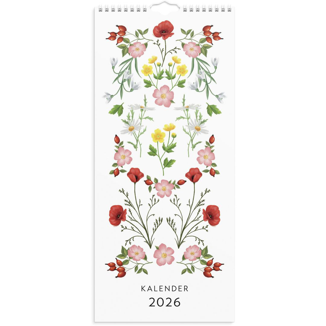 BildeVäggkalender Lilla Blomsterkalender 2026