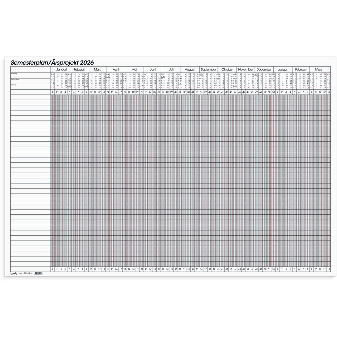 BildeWhiteboardtavla Semesterplan 2026