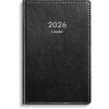 Kalender Leader 2026 konstläder svart