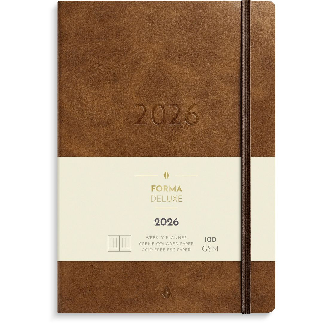 BildeKalender Agency Forma Deluxe 2026 brun
