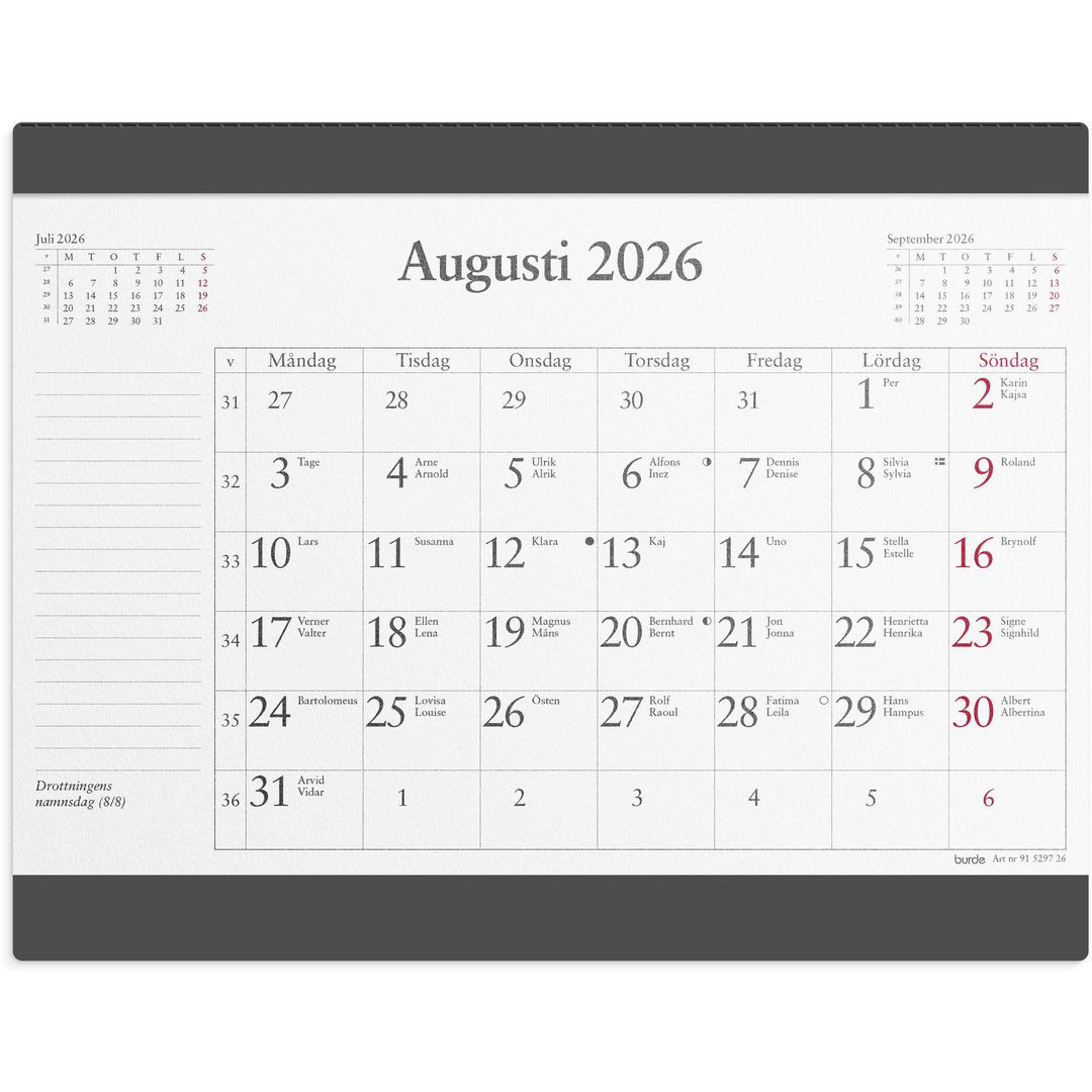 BildeMusmatta Månadsblock 2026