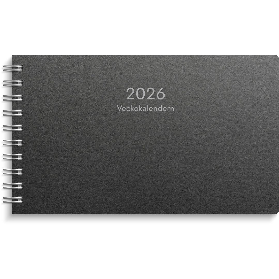 BildeVeckokalender Eco Line 2026 svart