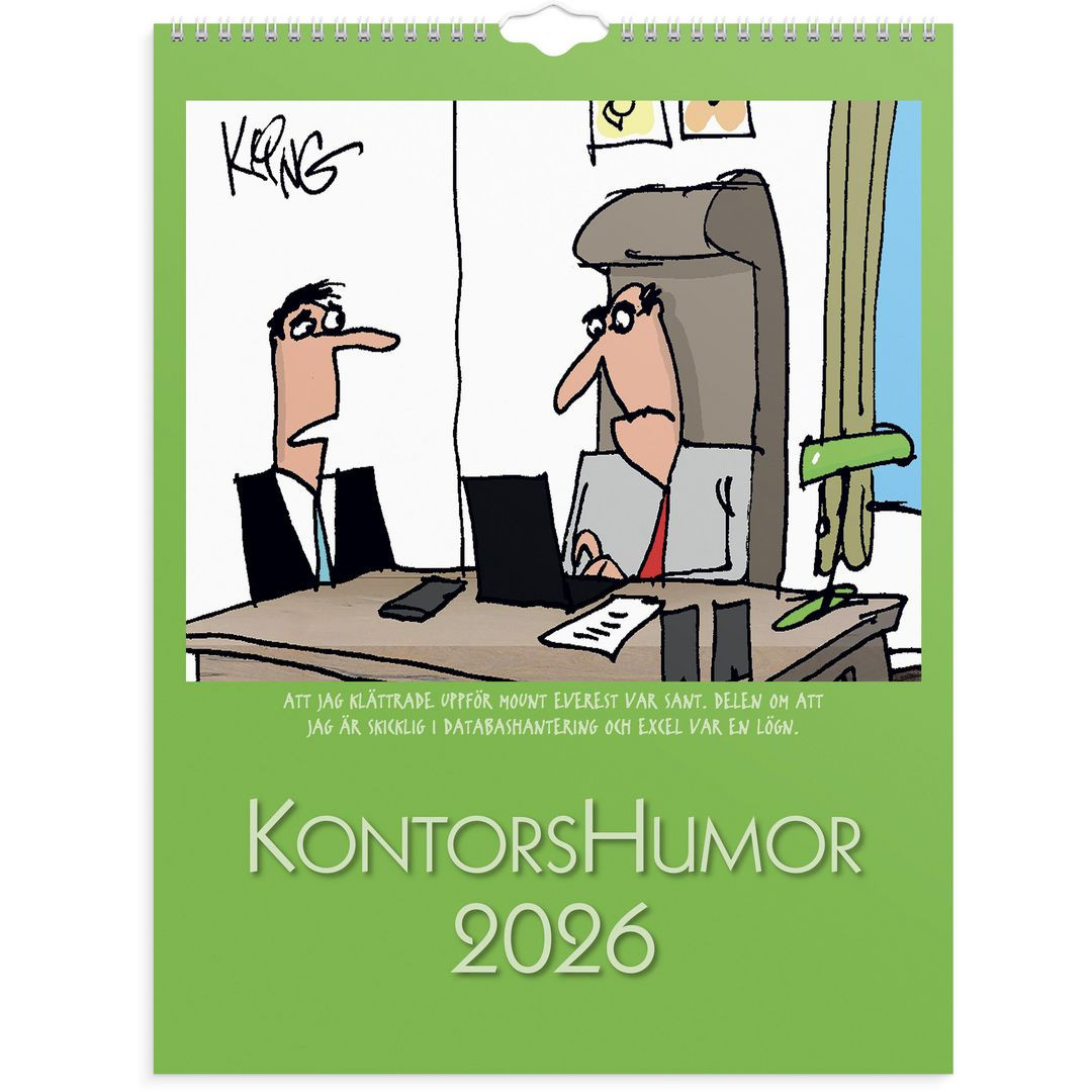 BildeVäggkalender Kontorshumor 2026