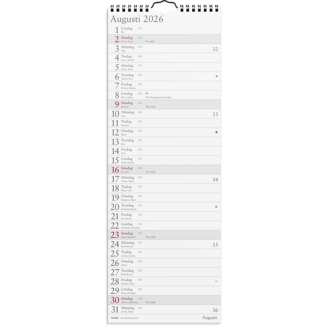 BildeVäggkalender Lilla Månadskalendern 2026