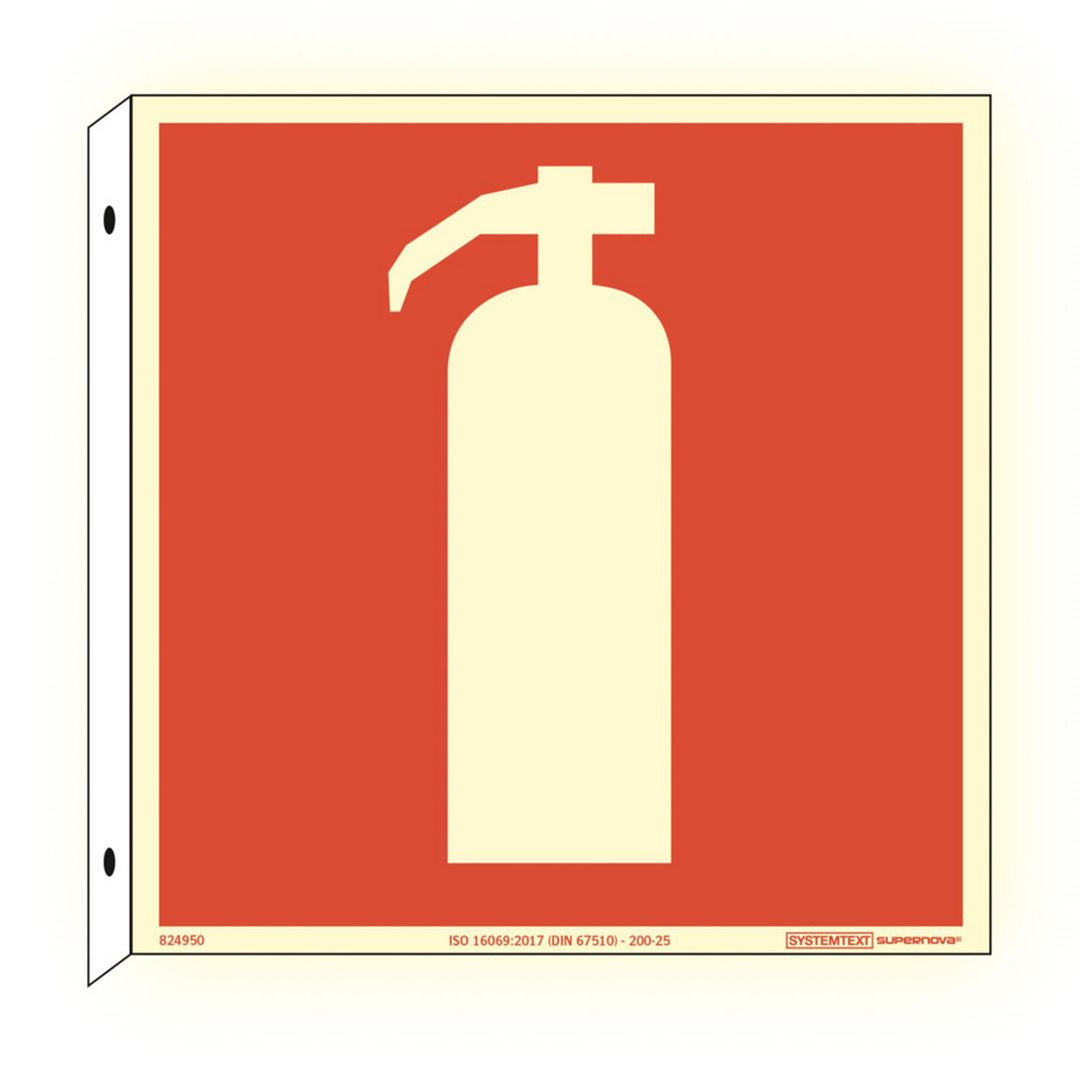BildeSkylt Brandsläckare Supernova AFS dubbel