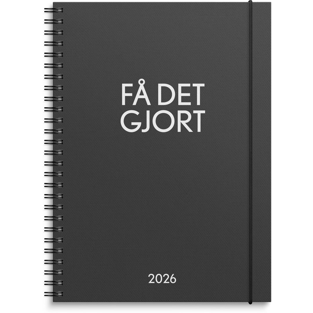 BildeKalender Få det gjort 2026 svart