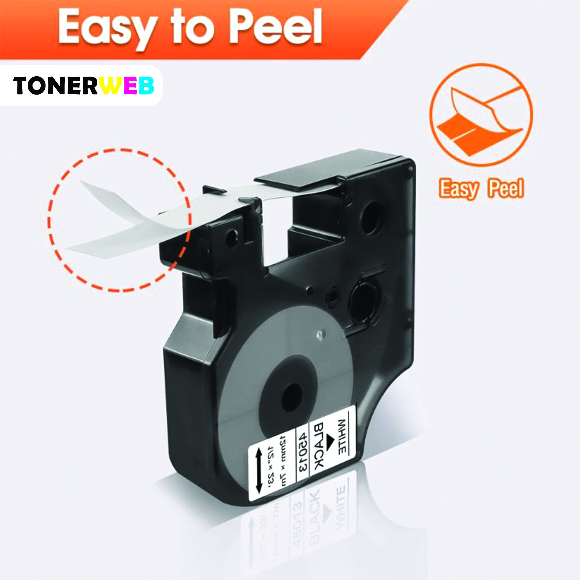 Brother Tape, erstatter Brother P-Touch TZe-231 Sort På Hvit 12mm (8m)