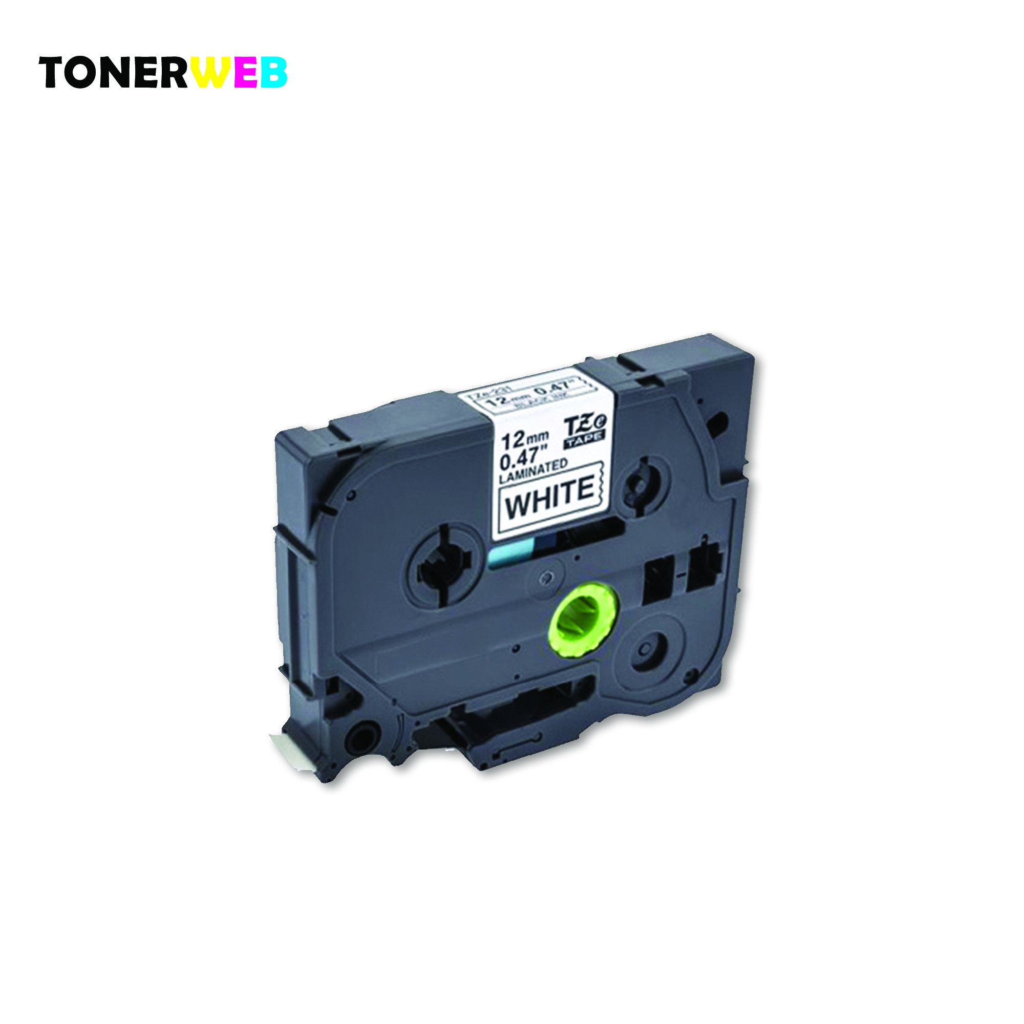 Brother Tape, erstatter Brother P-Touch TZe-231 Sort På Hvit 12mm (8m)