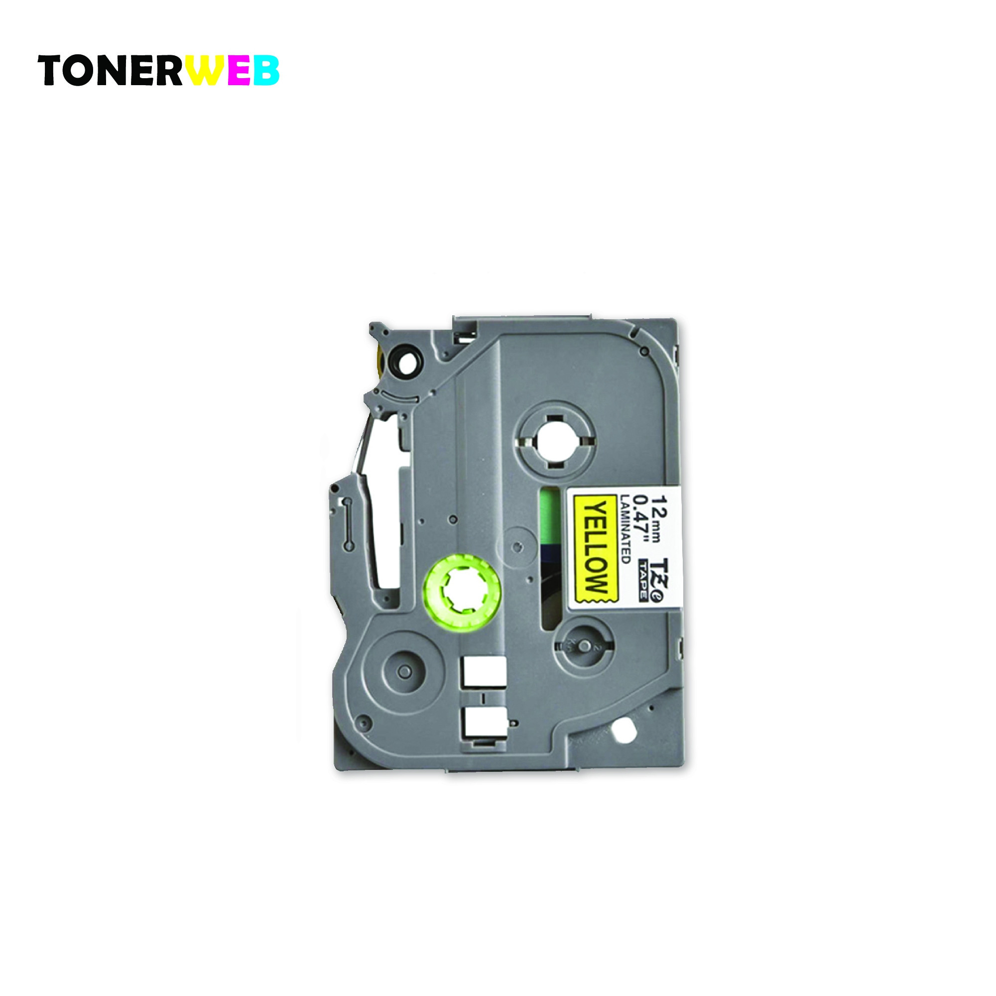 Brother Tape, erstatter Brother P-Touch TZ-631 Sort På Gul 12mm (8m)