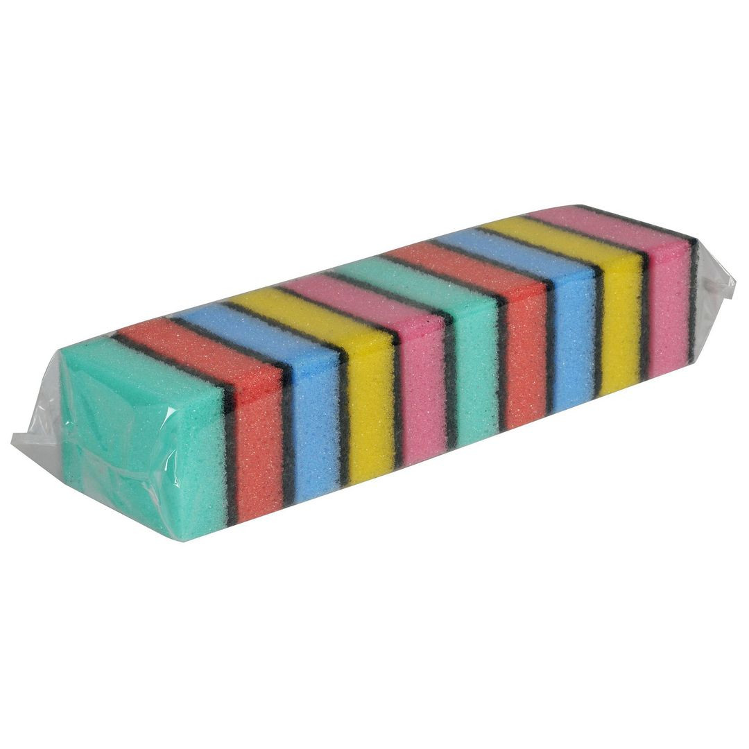 BildeRengöringssvamp 9x6cm 10/fp flerfärgad