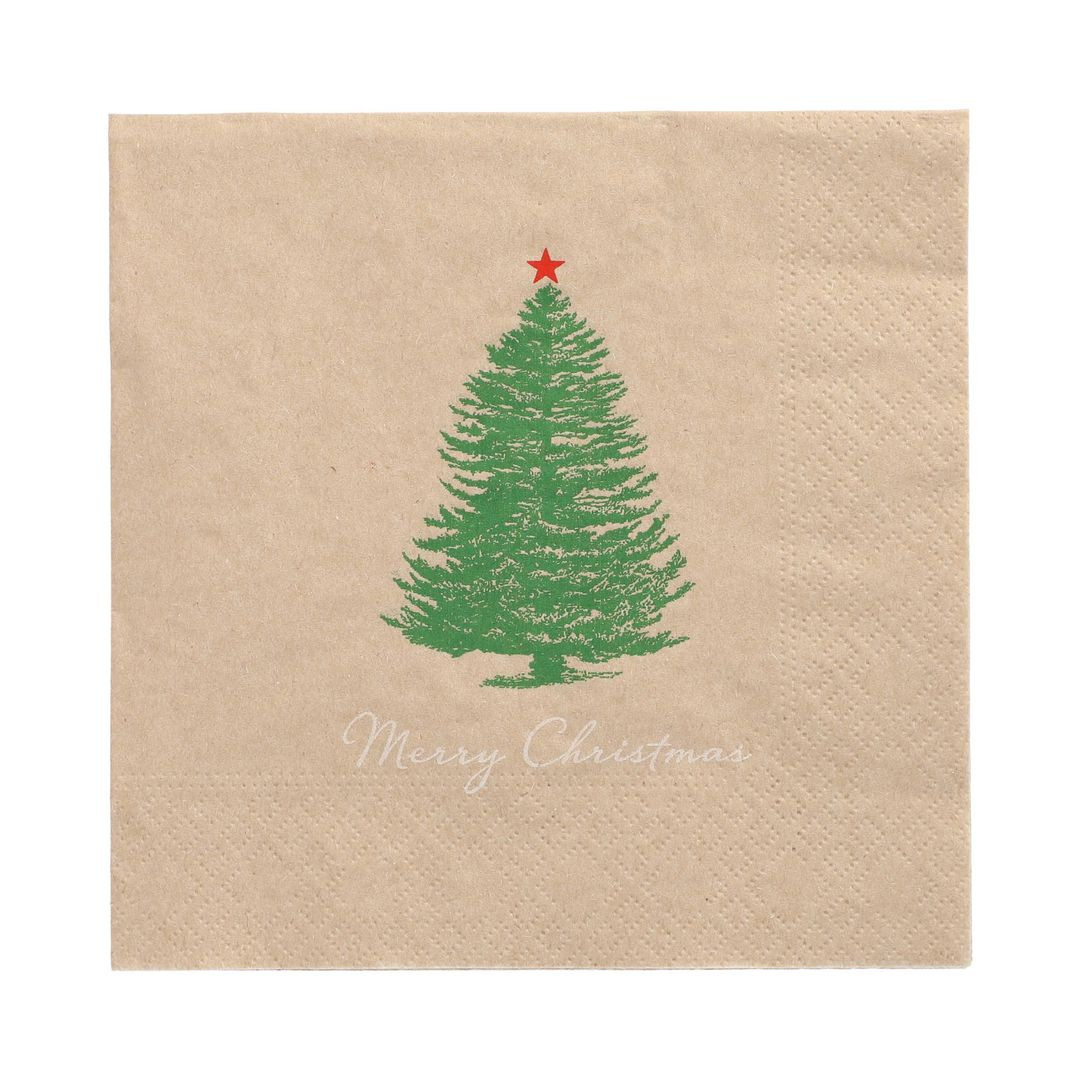BildeServett Merry Chris 3-lags 33x33cm 20/fp