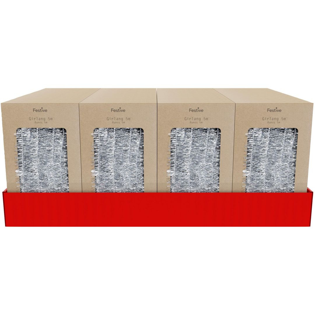 BildeDekoration Glitter silver 5mx25mm