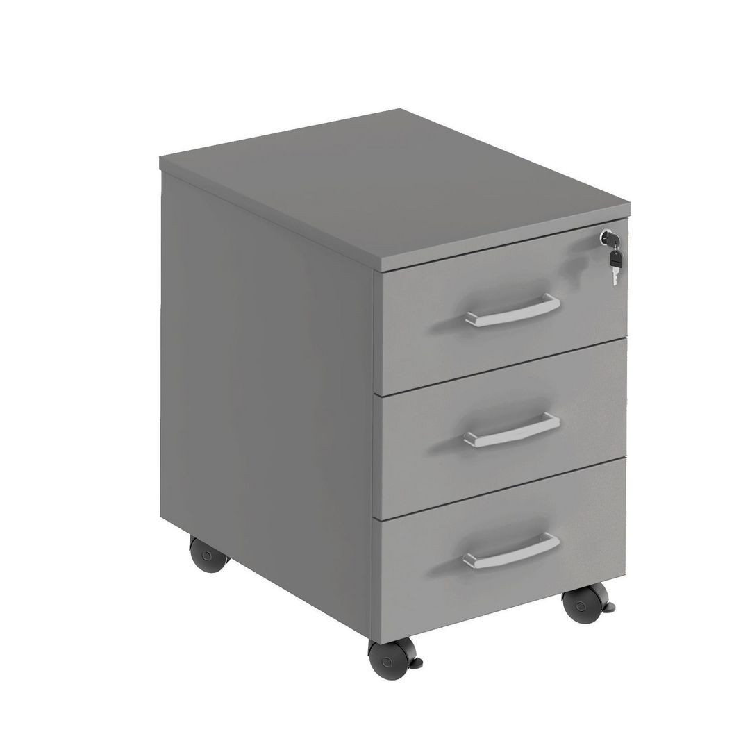 BildeHurts mobil 3 lådig, djup 450mm grå