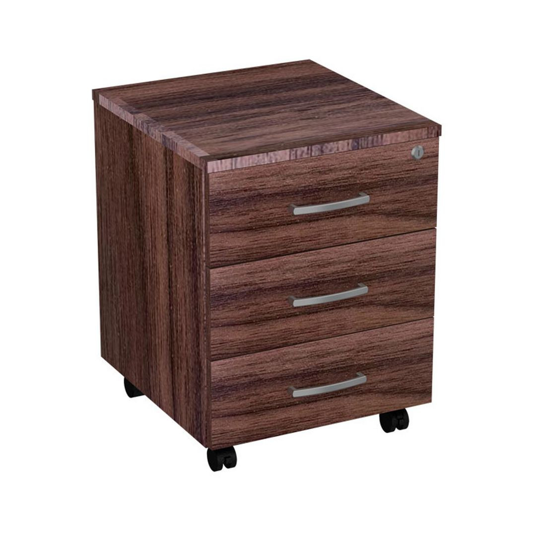 BildeHurts mobil 3 lådig, djup 450mm valnöt