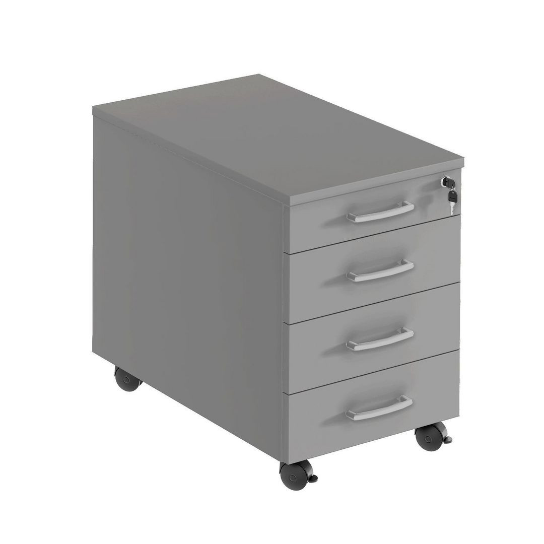 BildeHurts mobil 4 lådig, djup 600 mm grå