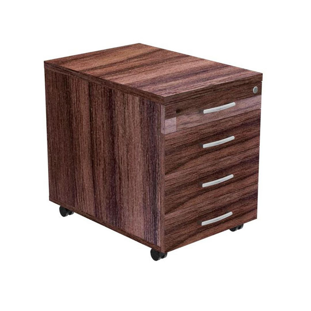 BildeHurts mobil 4 lådig, djup 600 mm valnöt