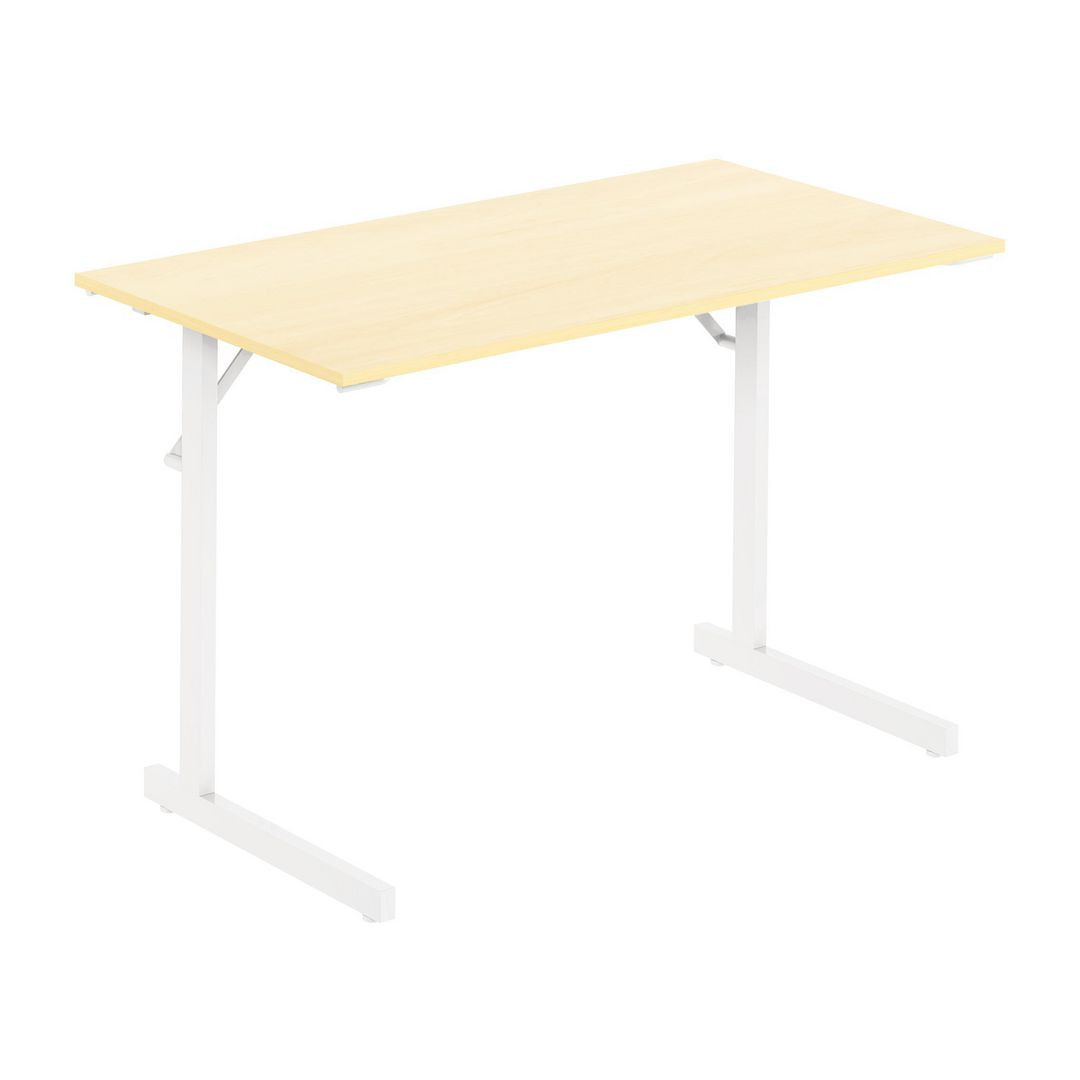 BildeFällbord 1200x500x715x18 björk/vit