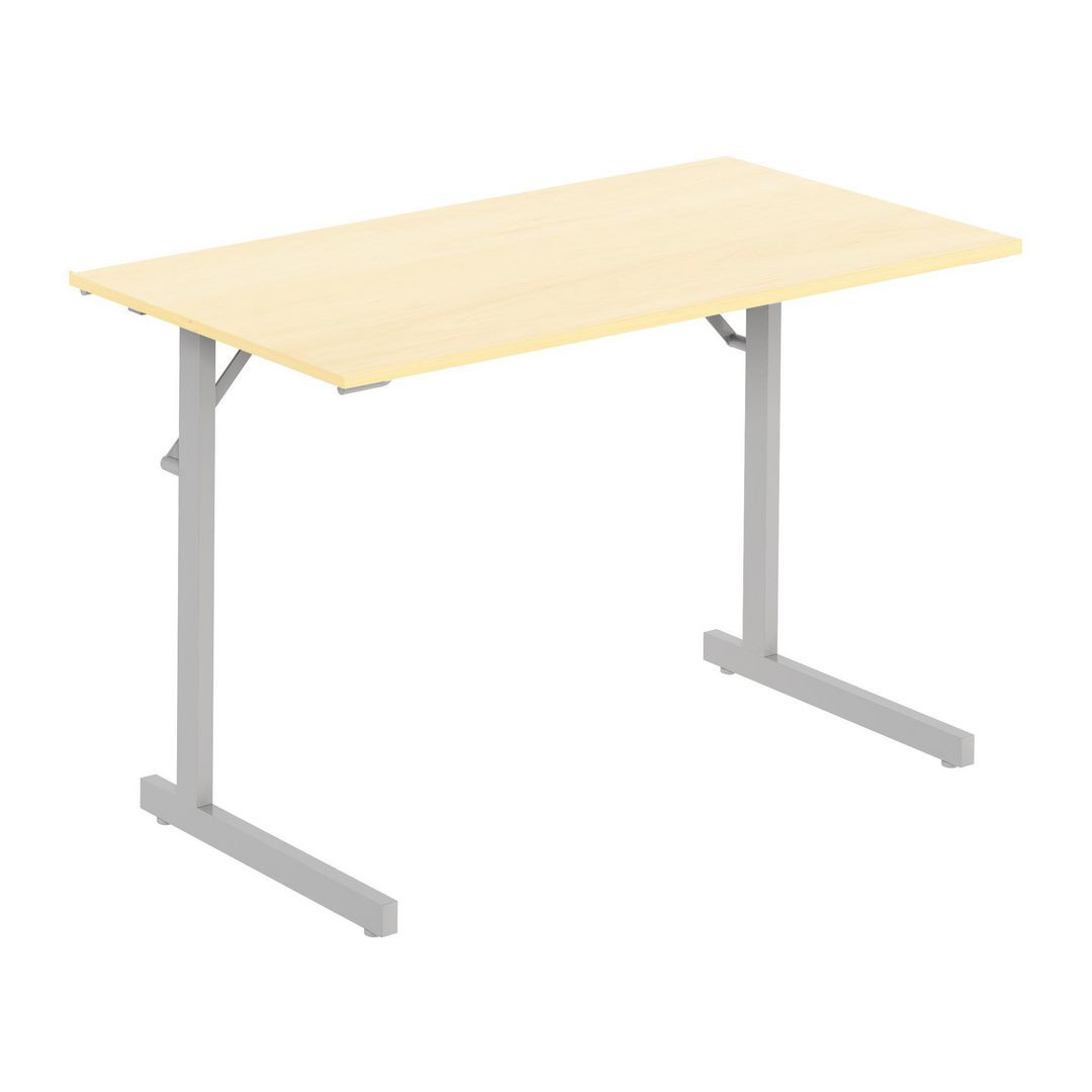 BildeFällbord 1200x500x715x18 björk/silver