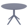 Bord SIESTA Sky runt 105cm m.grå