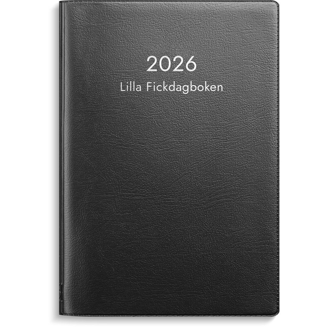 BildeLilla Fickdagboken 2026 plast svart
